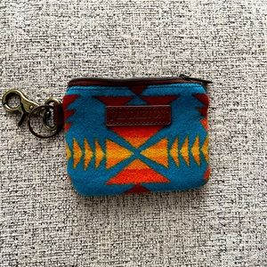 Pendleton turquoise ID/key wallet
